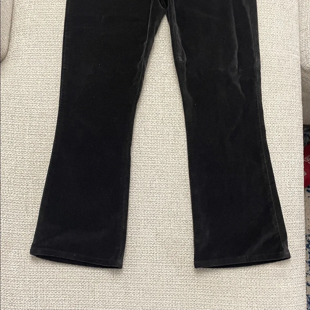 Frame Denim Le Crop Mini Boot Charcoal Velvet Pants - Picture 3 of 7